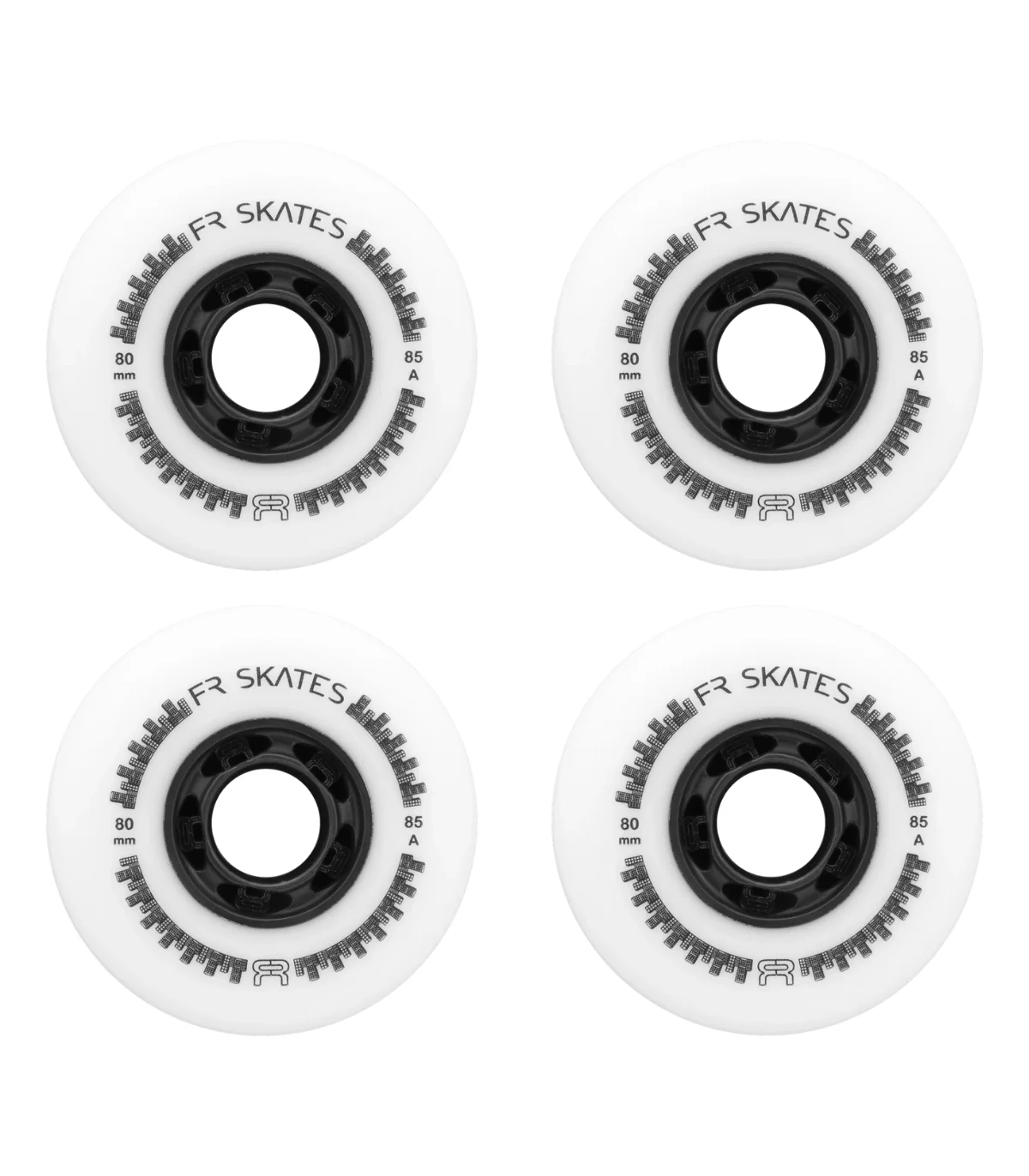 Spinner Blanco/Negro 80mm 88a X4 Unidades